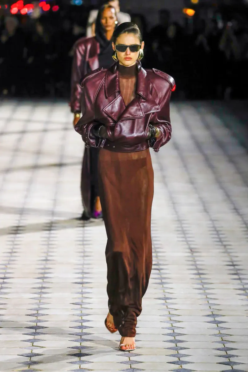 Saint Laurent runway look